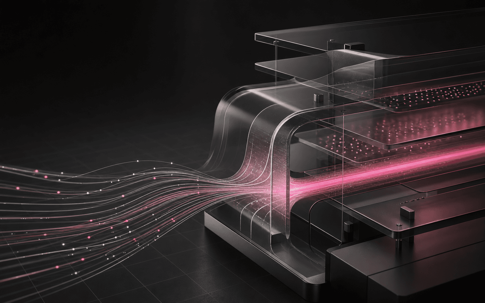 Abstract glass channels carrying model context through the Itzi gateway